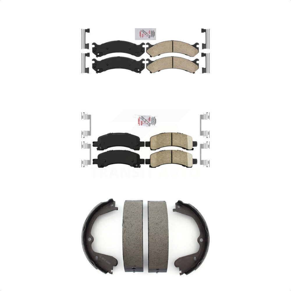 Transit Auto KNN-100441 Disc Brake Pad for 2008-2016 Chevrolet Express 4500, GMC Savana 3500 - Front and Rear
