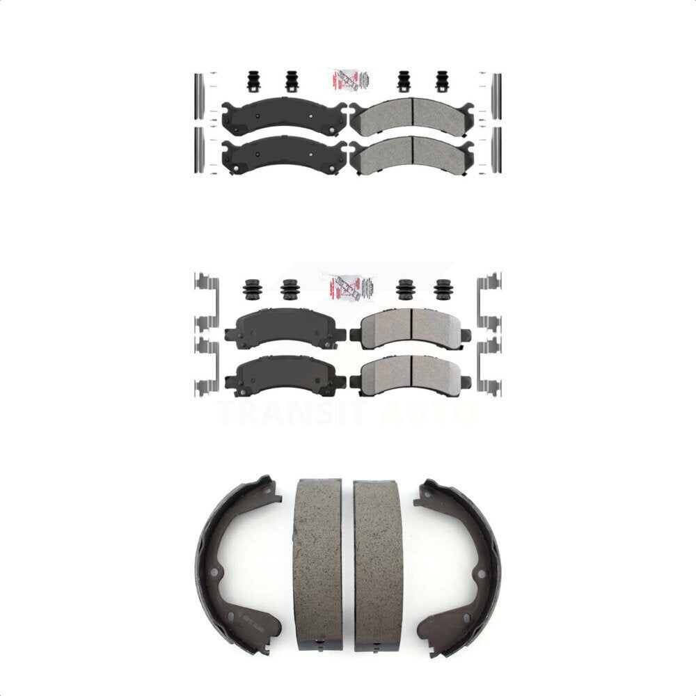Transit Auto KNN-100442 Disc Brake Pad for 2008-2016 Chevrolet Express 4500, GMC Savana 3500 - Front and Rear