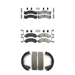Transit Auto KNN-100442 Disc Brake Pad for 2008-2016 Chevrolet Express 4500, GMC Savana 3500 - Front and Rear