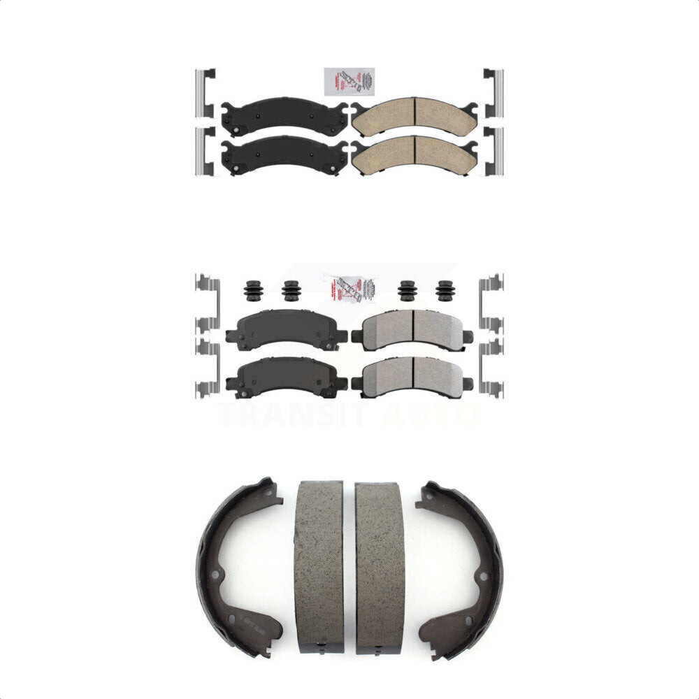 Transit Auto KNN-100443 Disc Brake Pad for 2008-2016 Chevrolet Express 4500, GMC Savana 3500 - Front and Rear