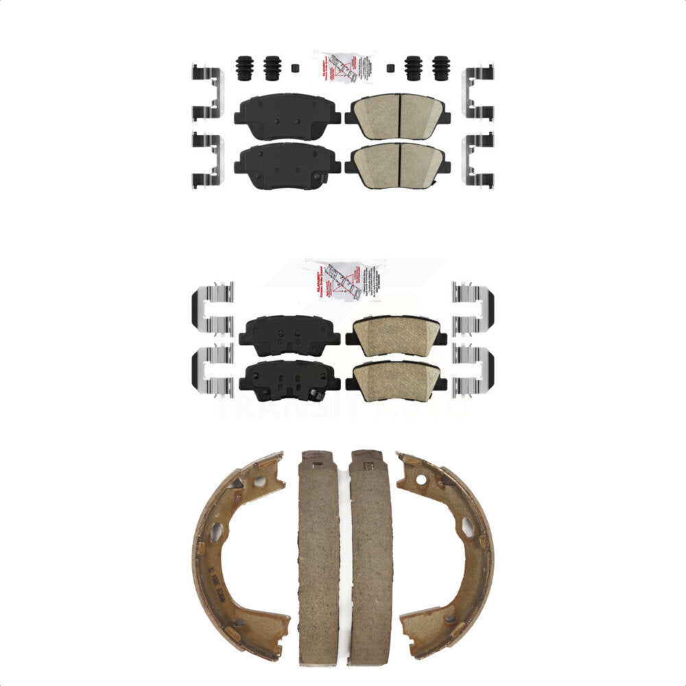 Transit Auto KNN-100471 Disc Brake Pad for 2016 Kia Optima - Front and Rear
