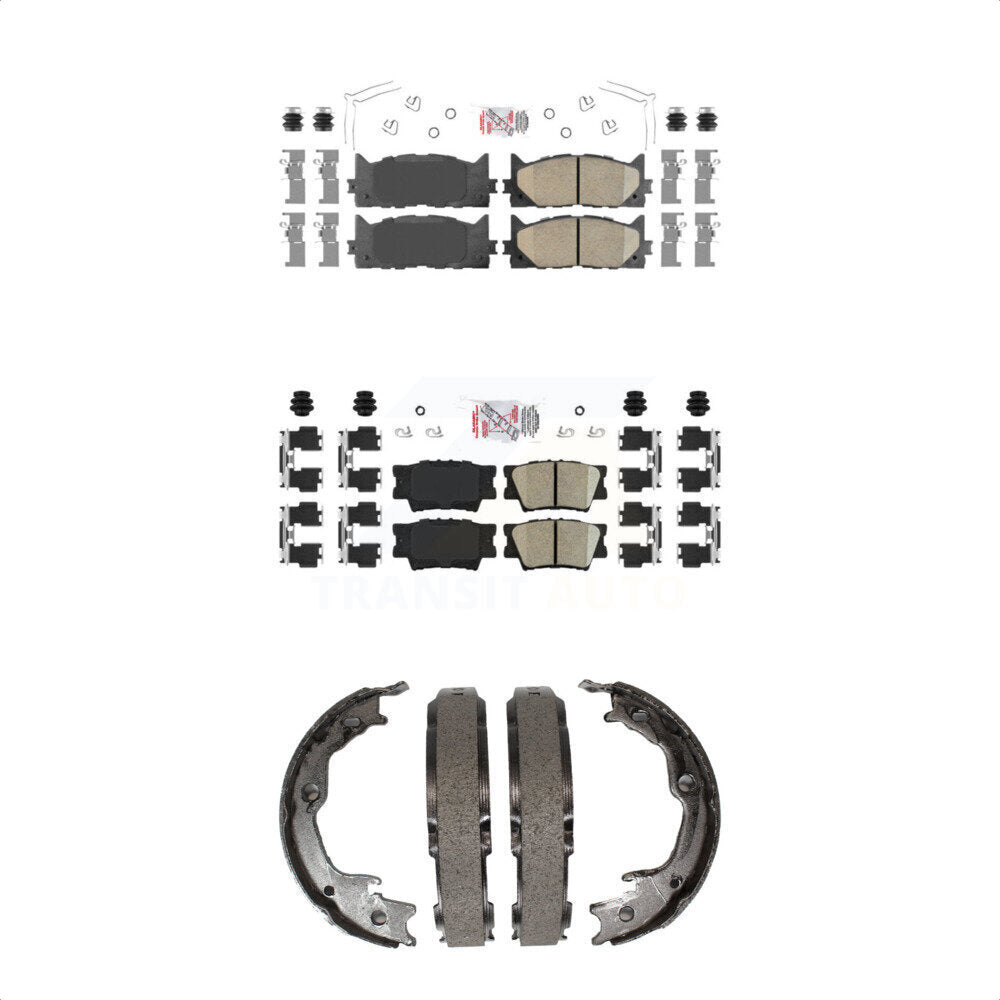 Transit Auto KNN-100480 Disc Brake Pad for 2012-2018 Lexus ES350, Lexus ES300h and More - Front and Rear