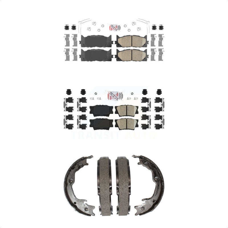 Transit Auto KNN-100480 Disc Brake Pad for 2012-2018 Lexus ES350, Lexus ES300h and More - Front and Rear