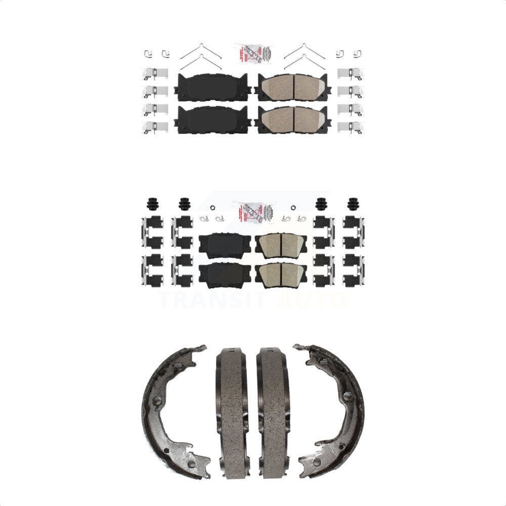 Transit Auto KNN-100481 Disc Brake Pad for 2012-2018 Lexus ES350, Lexus ES300h and More - Front and Rear