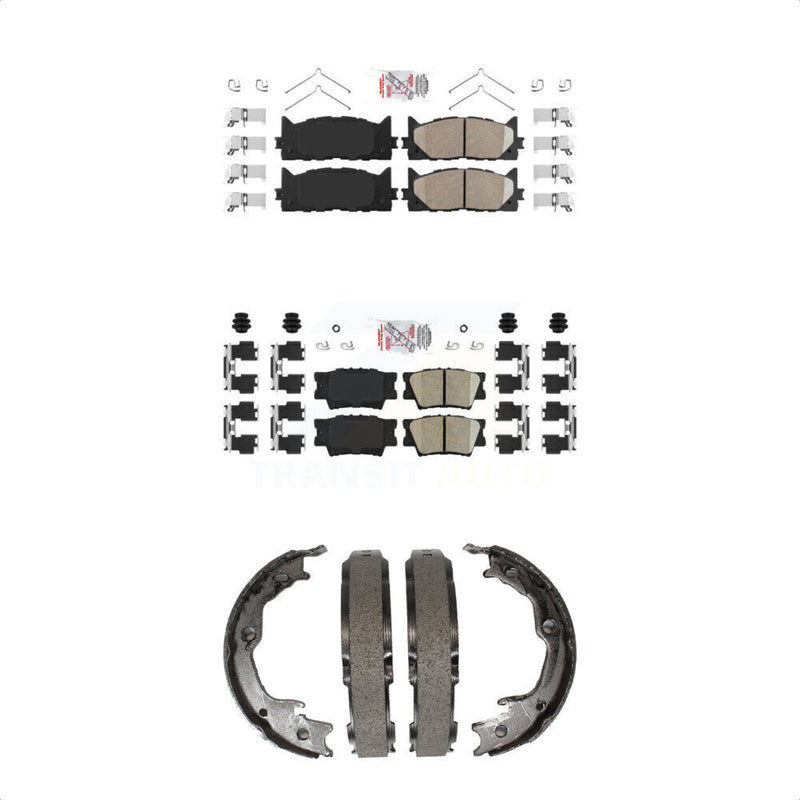 Transit Auto KNN-100481 Disc Brake Pad for 2012-2018 Lexus ES350, Lexus ES300h and More - Front and Rear