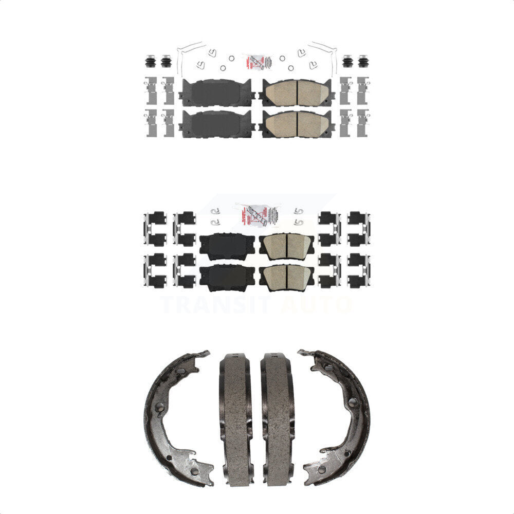 Transit Auto KNN-100482 Disc Brake Pad for 2012-2018 Lexus ES350, Lexus ES300h and More - Front and Rear