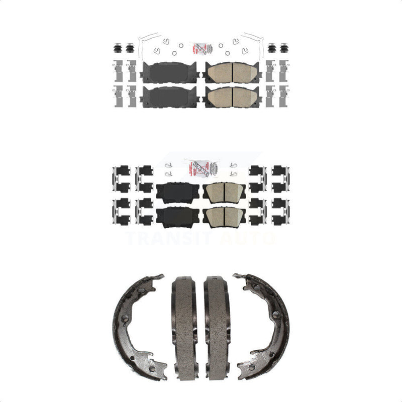 Transit Auto KNN-100482 Disc Brake Pad for 2012-2018 Lexus ES350, Lexus ES300h and More - Front and Rear