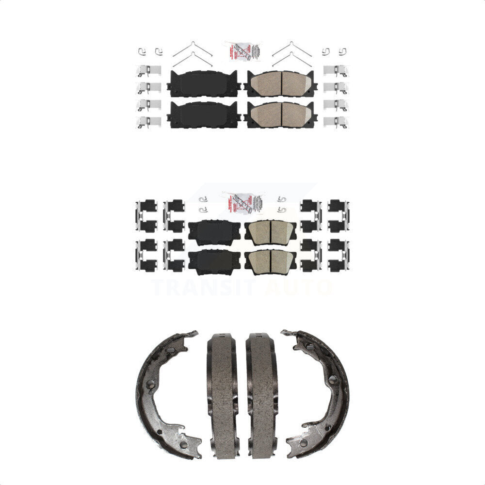 Transit Auto KNN-100483 Disc Brake Pad for 2012-2018 Lexus ES350, Lexus ES300h and More - Front and Rear