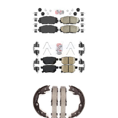 Transit Auto KNN-100492 Disc Brake Pad for 2009-2012 Pontiac Vibe, Toyota Matrix - Front and Rear