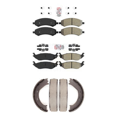 Transit Auto KNN-100541 Disc Brake Pad for 2006-2008 Dodge Ram 1500, Chrysler Aspen, Dodge Durango - Front and Rear