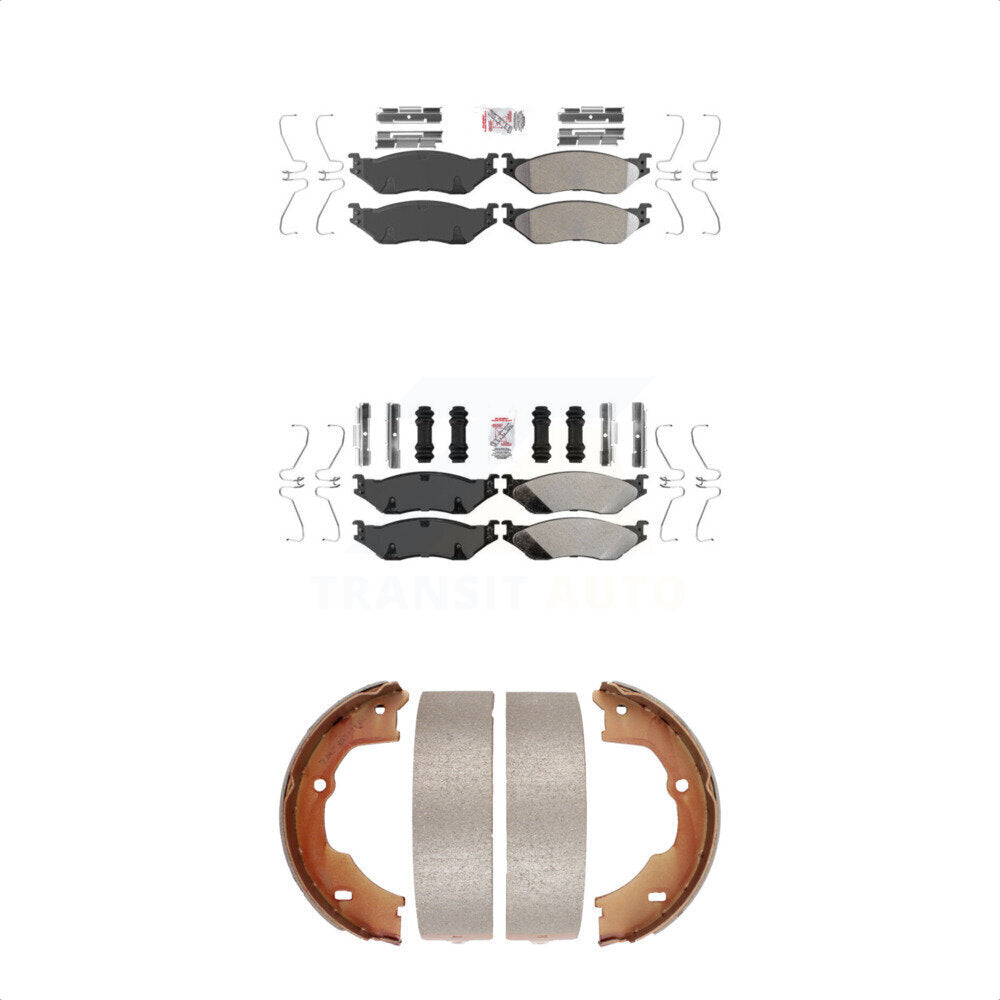 Transit Auto KNN-100565 Disc Brake Pad for 2005-2018 Ford F-59 Commercial Stripped Chassis, Ford F-450 Super Duty and More - Front and Rear
