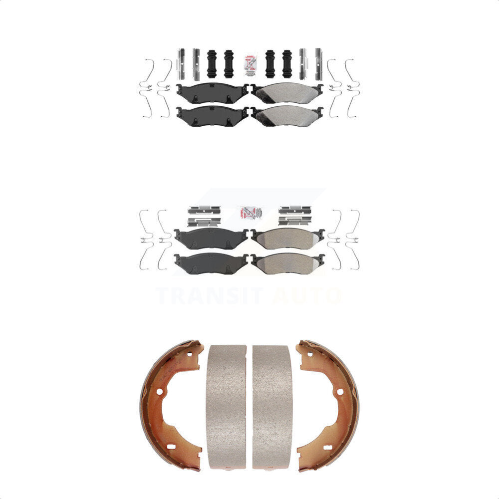 Transit Auto KNN-100566 Disc Brake Pad for 2005-2018 Ford F-59 Commercial Stripped Chassis, Ford F-450 Super Duty and More - Front and Rear