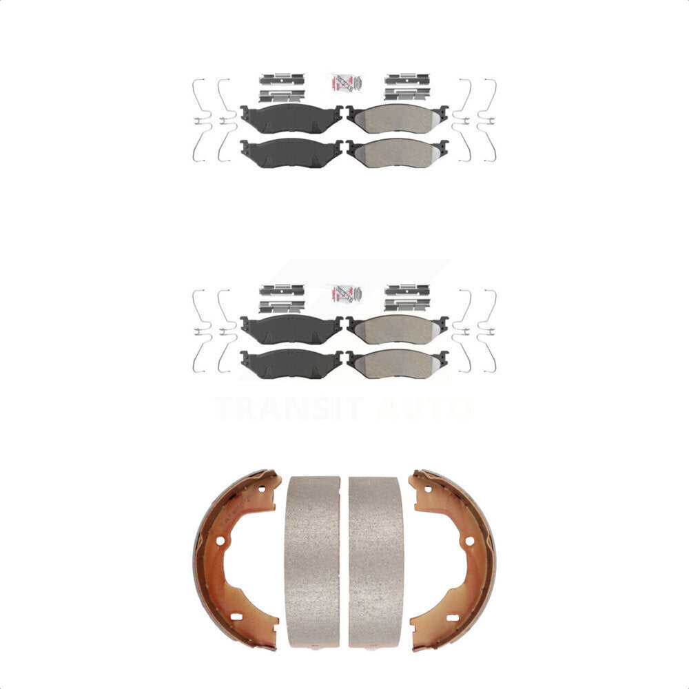 Transit Auto KNN-100567 Disc Brake Pad for 2005-2018 Ford F-59 Commercial Stripped Chassis, Ford F-450 Super Duty and More - Front and Rear
