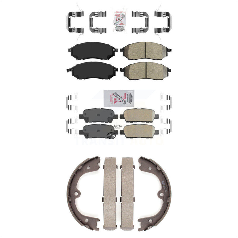 Transit Auto KNN-100572 Disc Brake Pad for 2009-2016 INFINITI QX70, INFINITI FX37 and More - Front and Rear