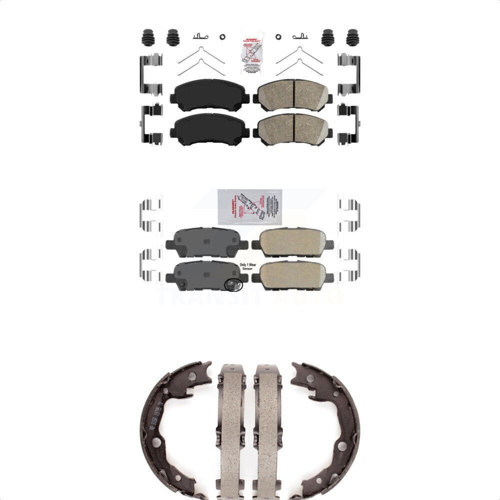 Transit Auto KNN-100579 Disc Brake Pad for 2007-2017 Nissan Juke, Nissan Rogue Select and More - Front and Rear