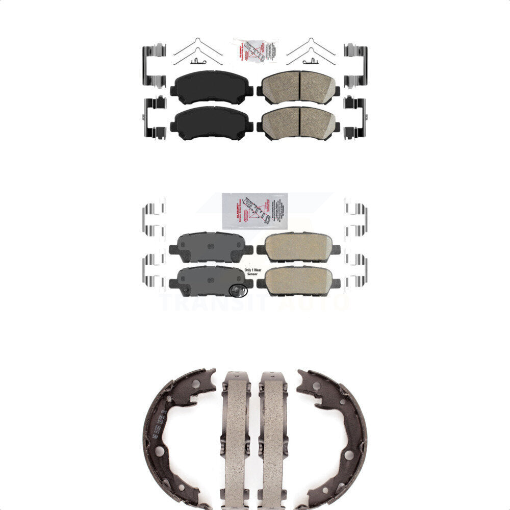 Transit Auto KNN-100580 Disc Brake Pad for 2007-2017 Nissan Juke, Nissan Rogue Select and More - Front and Rear