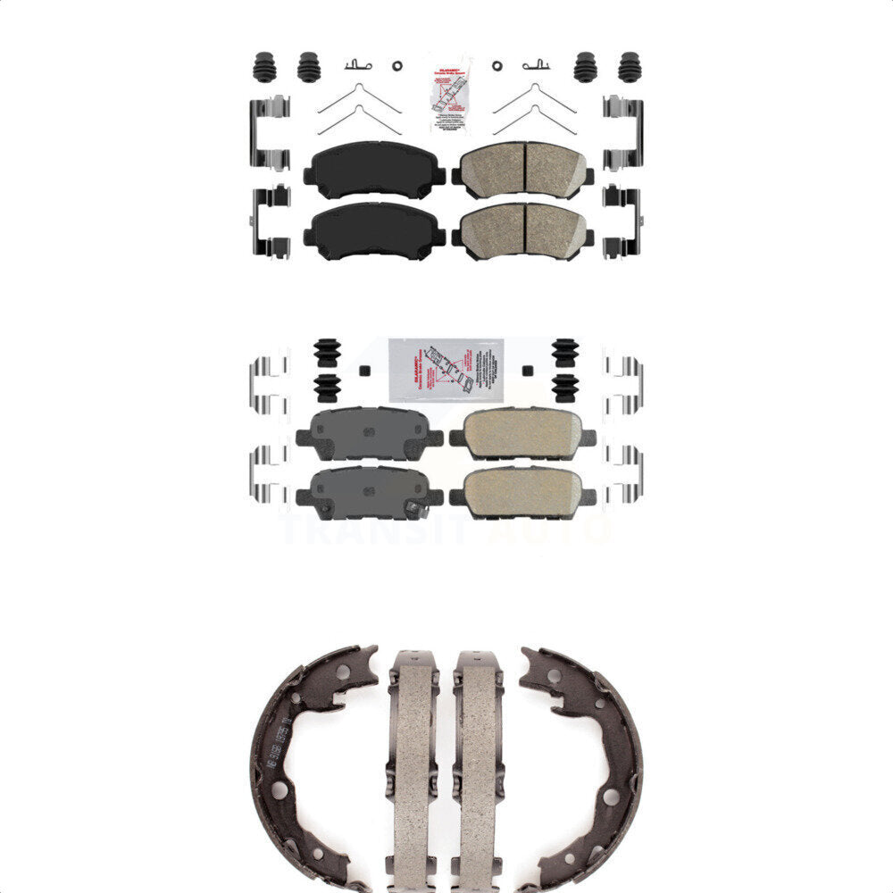 Transit Auto KNN-100581 Disc Brake Pad for 2007-2017 Nissan Juke, Nissan Rogue Select and More - Front and Rear