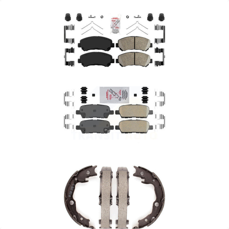 Transit Auto KNN-100581 Disc Brake Pad for 2007-2017 Nissan Juke, Nissan Rogue Select and More - Front and Rear