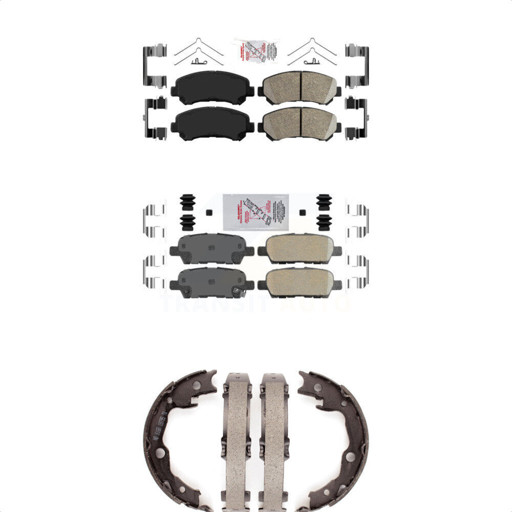 Transit Auto KNN-100582 Disc Brake Pad for 2007-2017 Nissan Juke, Nissan Rogue Select and More - Front and Rear
