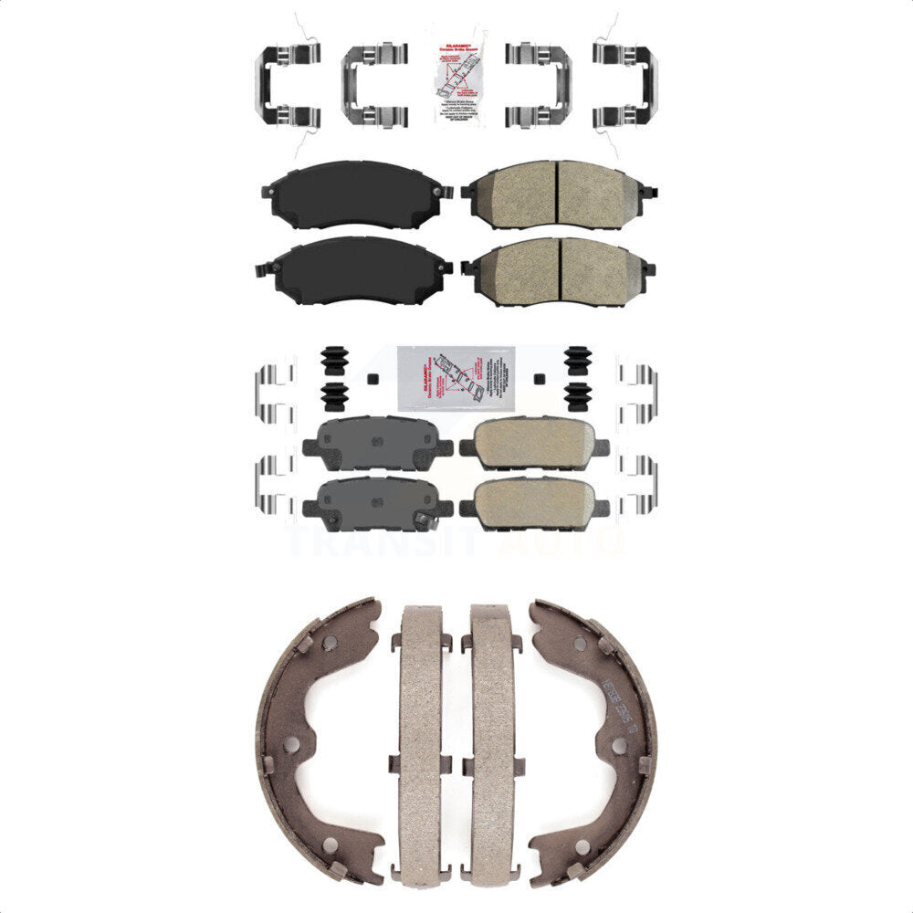 Transit Auto KNN-100584 Disc Brake Pad for 2005-2015 INFINITI QX50, INFINITI EX37 and More - Front and Rear