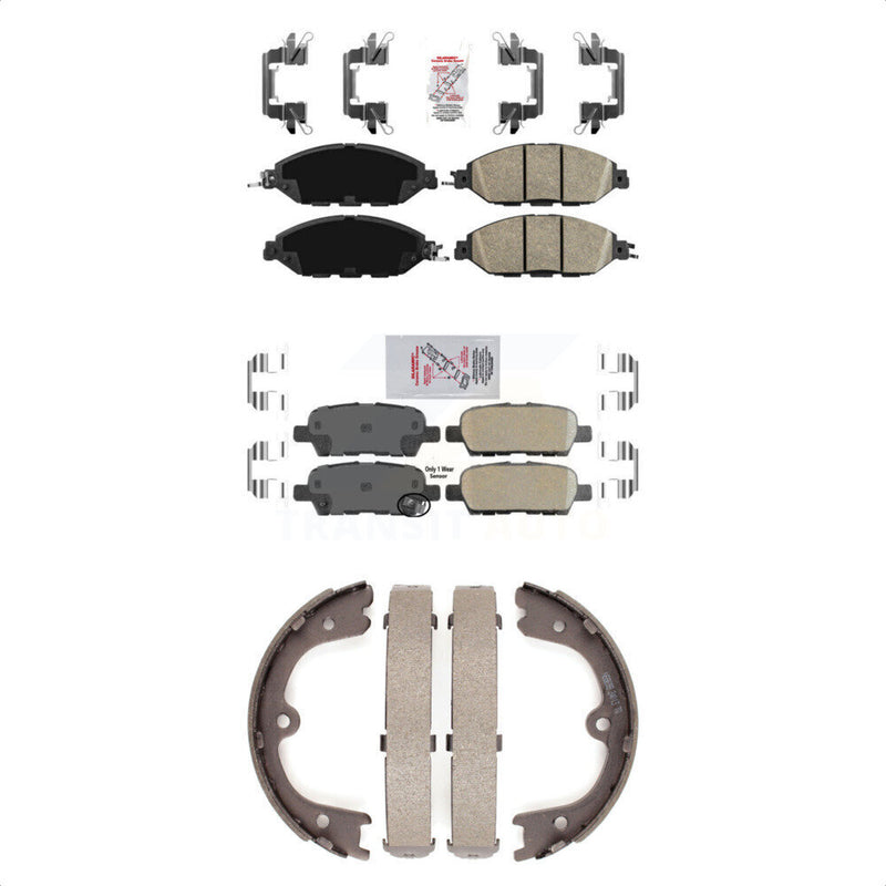 Transit Auto KNN-100590 Disc Brake Pad for 2013-2014 INFINITI QX60, INFINITI JX35, Nissan Pathfinder - Front and Rear