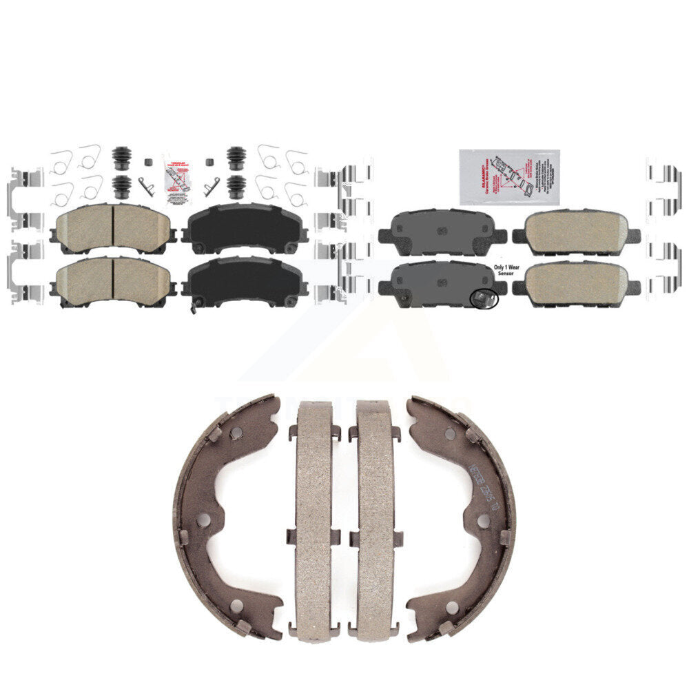 Transit Auto KNN-100593 Disc Brake Pad for 2016-2017 INFINITI QX50 - Front and Rear