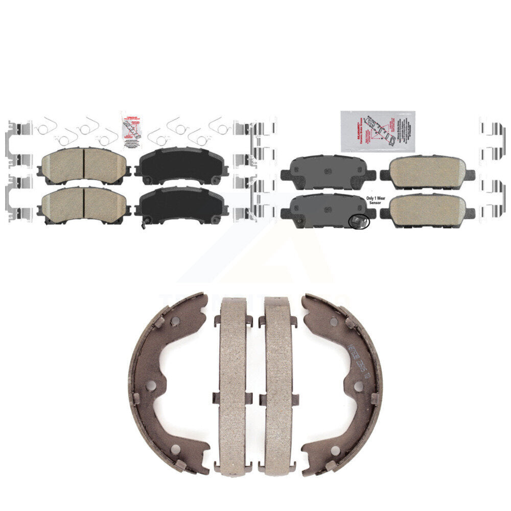 Transit Auto KNN-100594 Disc Brake Pad for 2016-2017 INFINITI QX50 - Front and Rear