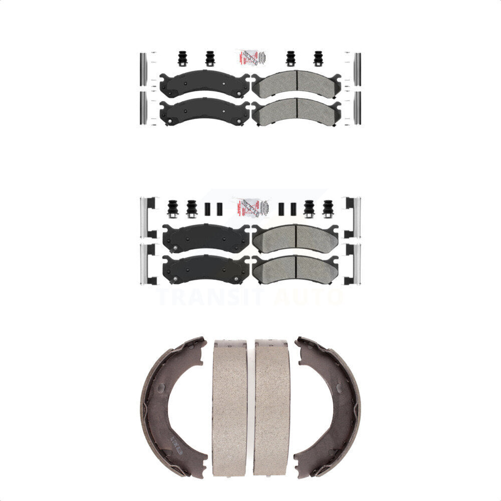 Transit Auto KNN-100633 Disc Brake Pad for 1999-2010 GMC Sierra 3500 HD, Chevrolet Silverado 1500 HD Classic and More - Front and Rear