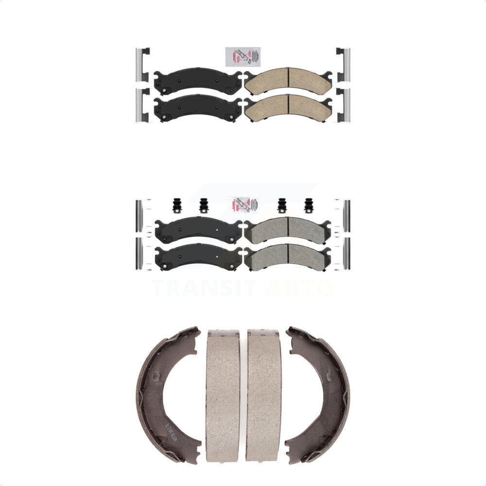 Transit Auto KNN-100636 Disc Brake Pad for 2001-2010 GMC Sierra 3500 HD, Chevrolet Silverado 3500 Classic and More - Front and Rear