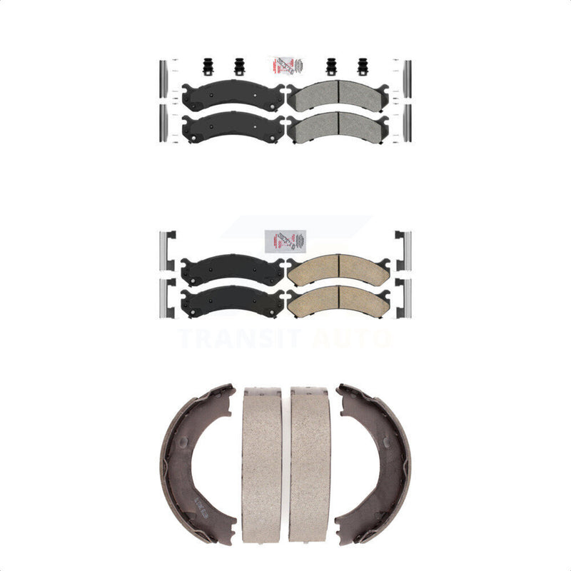 Transit Auto KNN-100637 Disc Brake Pad for 2001-2010 GMC Sierra 3500 HD, Chevrolet Silverado 3500 Classic and More - Front and Rear