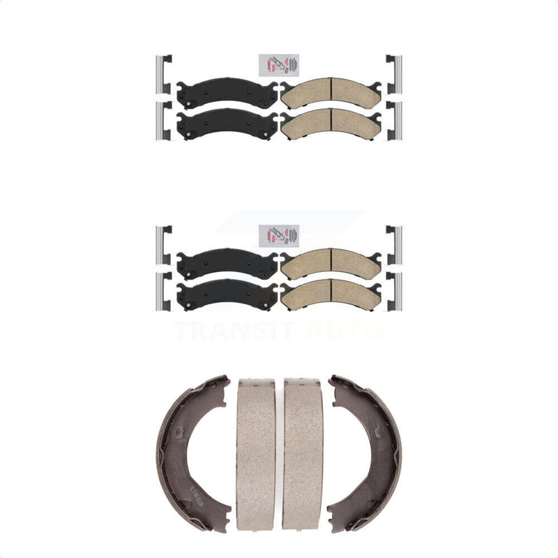 Transit Auto KNN-100638 Disc Brake Pad for 2001-2010 GMC Sierra 3500 HD, Chevrolet Silverado 3500 Classic and More - Front and Rear
