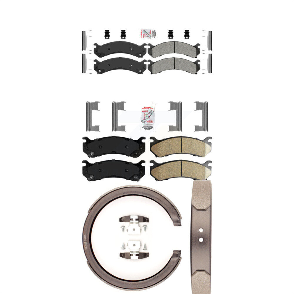 Transit Auto KNN-100639 Disc Brake Pad for 2001-2006 Chevrolet Silverado 1500 HD, GMC Sierra 1500 HD and More - Front and Rear