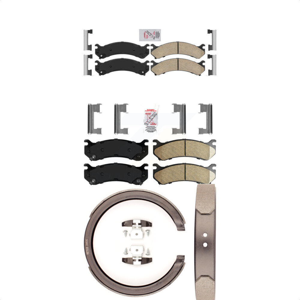 Transit Auto KNN-100640 Disc Brake Pad for 2001-2006 Chevrolet Silverado 1500 HD, GMC Sierra 1500 HD and More - Front and Rear