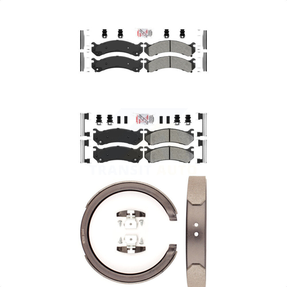 Transit Auto KNN-100641 Disc Brake Pad for 2001-2006 Chevrolet Silverado 1500 HD, GMC Sierra 1500 HD and More - Front and Rear