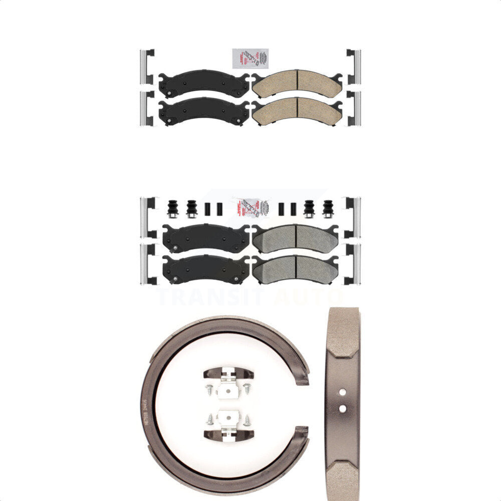 Transit Auto KNN-100642 Disc Brake Pad for 2001-2006 Chevrolet Silverado 1500 HD, GMC Sierra 1500 HD and More - Front and Rear