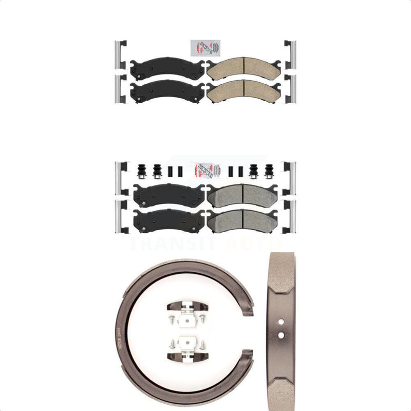 Transit Auto KNN-100642 Disc Brake Pad for 2001-2006 Chevrolet Silverado 1500 HD, GMC Sierra 1500 HD and More - Front and Rear