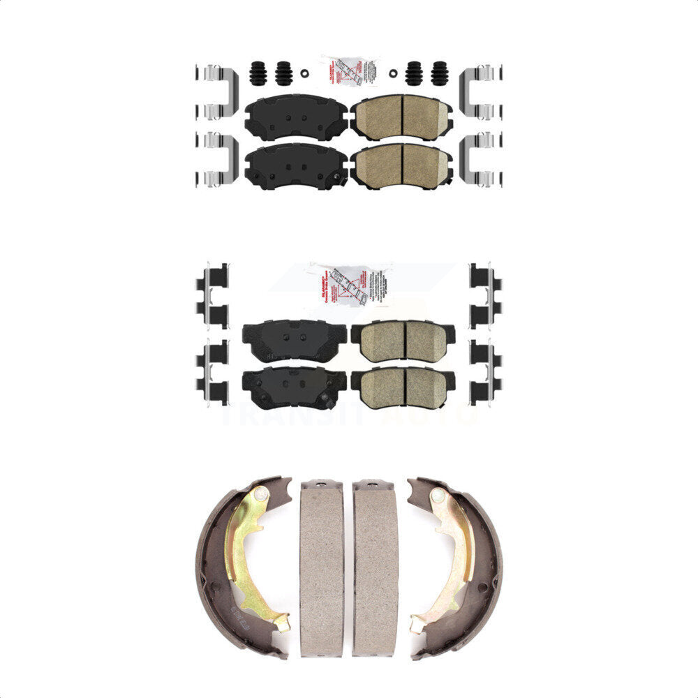 Transit Auto KNN-100659 Disc Brake Pad for 2005-2010 Hyundai Tucson, Kia Sportage - Front and Rear
