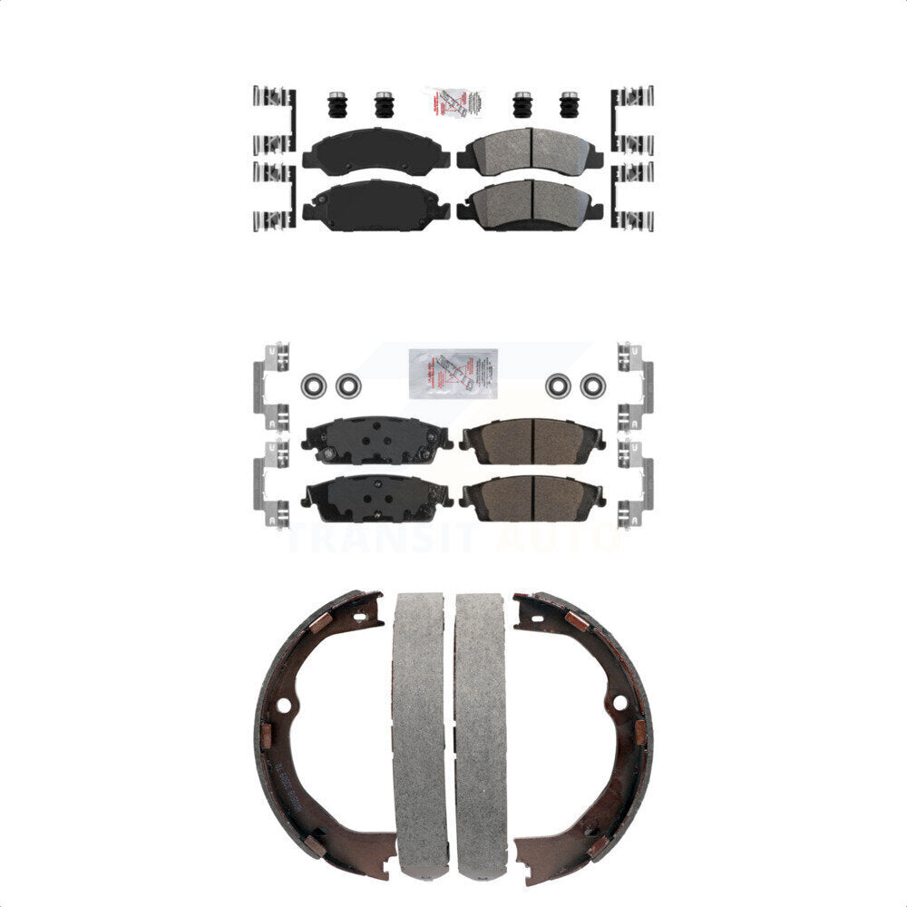 Transit Auto KNN-100728 Disc Brake Pad for 2014-2020 Chevrolet Silverado 1500 LD, GMC Sierra 1500 Limited and More - Front and Rear