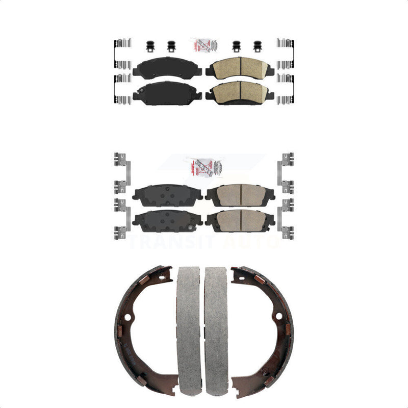 Transit Auto KNN-100729 Disc Brake Pad for 2014-2020 Chevrolet Silverado 1500 LD, GMC Sierra 1500 Limited and More - Front and Rear