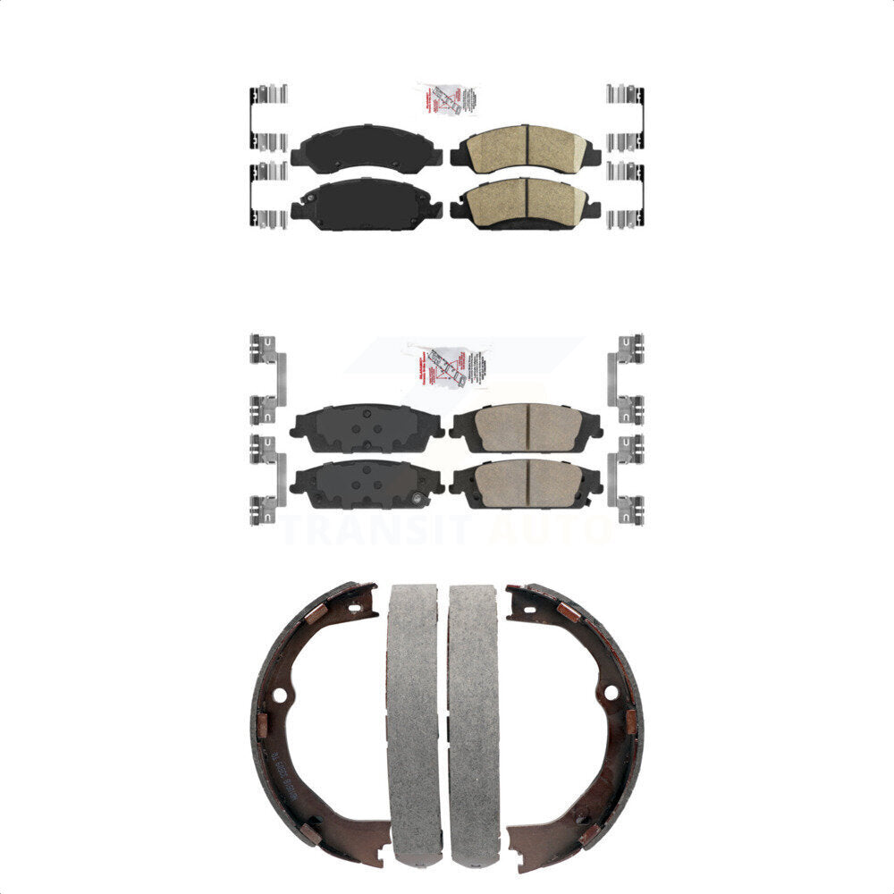 Transit Auto KNN-100730 Disc Brake Pad for 2014-2020 Chevrolet Silverado 1500 LD, GMC Sierra 1500 Limited and More - Front and Rear