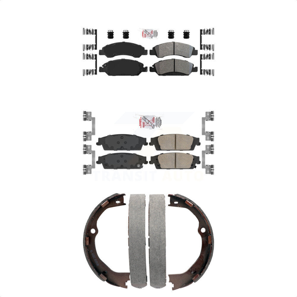 Transit Auto KNN-100731 Disc Brake Pad for 2014-2020 Chevrolet Silverado 1500 LD, GMC Sierra 1500 Limited and More - Front and Rear