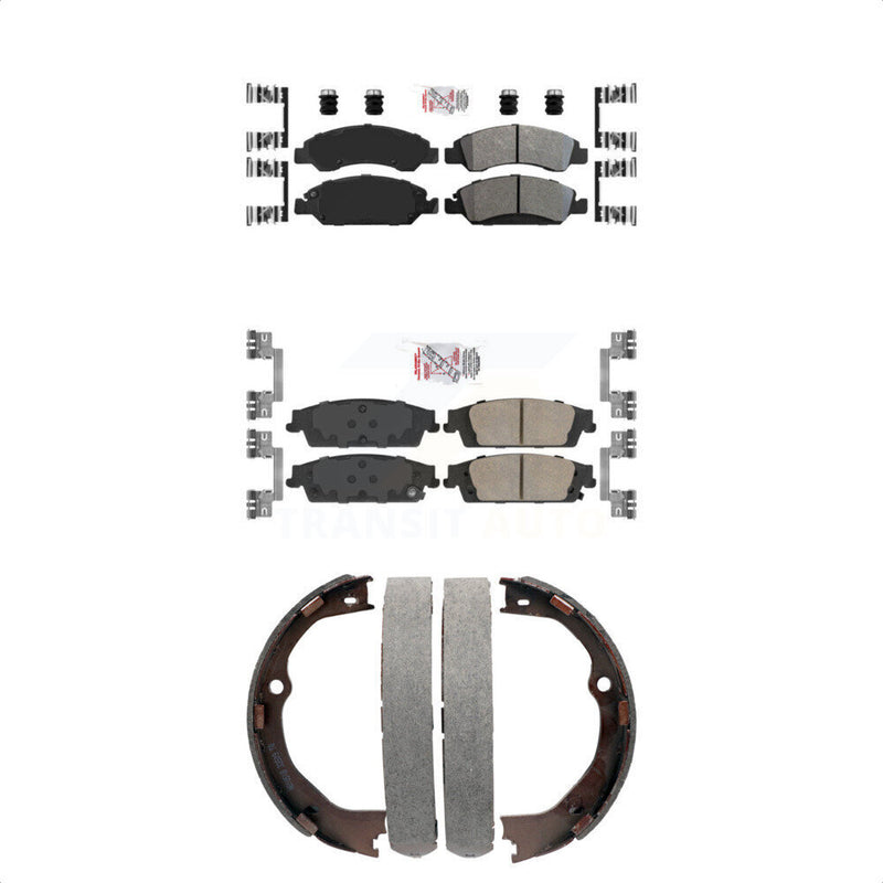 Transit Auto KNN-100731 Disc Brake Pad for 2014-2020 Chevrolet Silverado 1500 LD, GMC Sierra 1500 Limited and More - Front and Rear