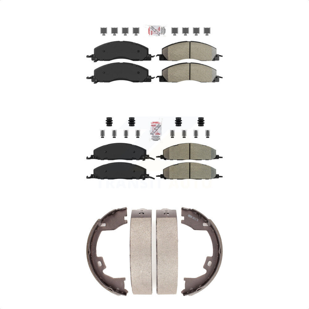 Transit Auto KNN-100741 Disc Brake Pad for 2009-2018 Ram 1500, Ram 2500 and More - Front and Rear
