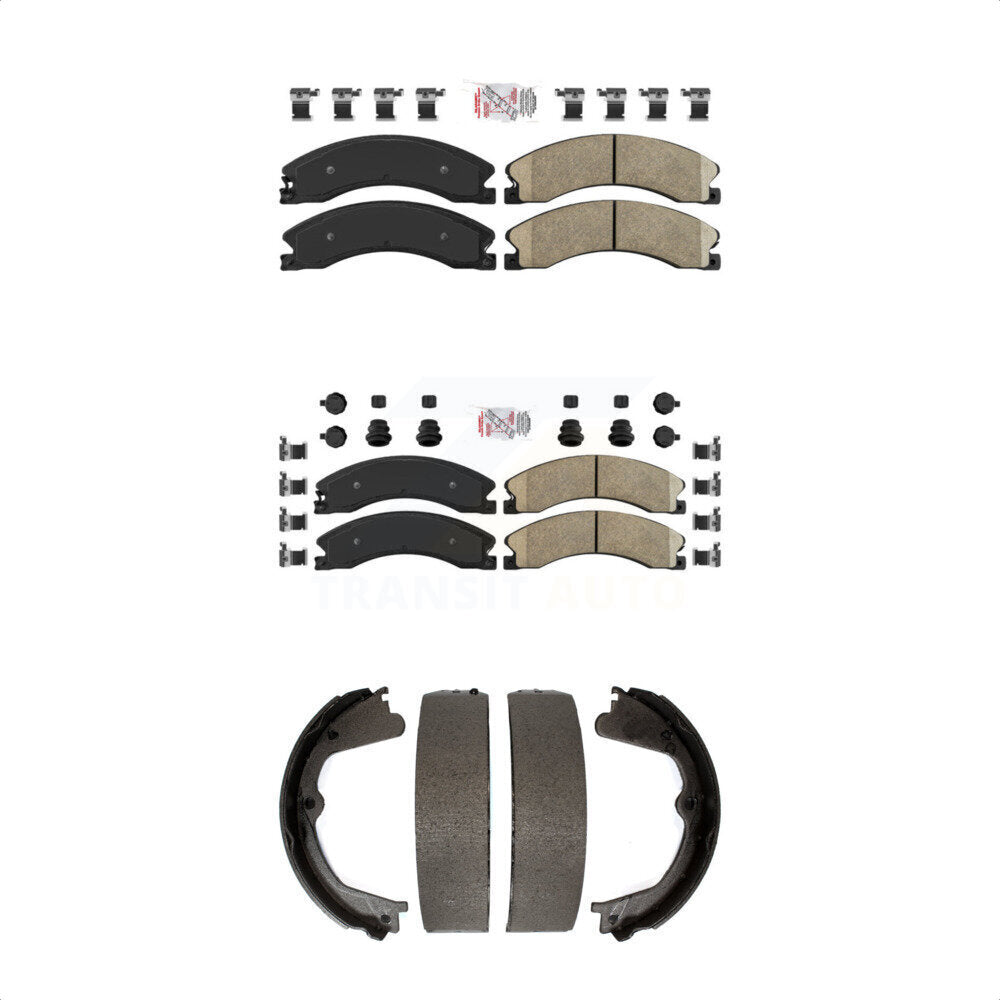 Transit Auto KNN-100786 Disc Brake Pad for 2011-2019 GMC Sierra 2500 HD, GMC Sierra 3500 HD and More - Front and Rear