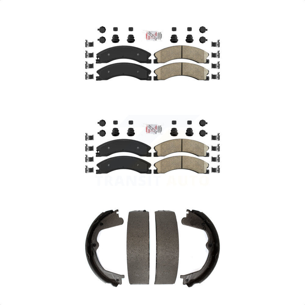 Transit Auto KNN-100788 Disc Brake Pad for 2011-2019 GMC Sierra 2500 HD, GMC Sierra 3500 HD and More - Front and Rear