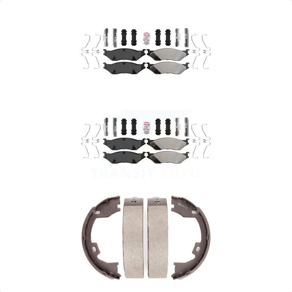 Transit Auto KNN-100809 Disc Brake Pad for 2005-2018 IC Corporation AE School Bus, IC Corporation AC Commercial Bus and More - Front and Rear