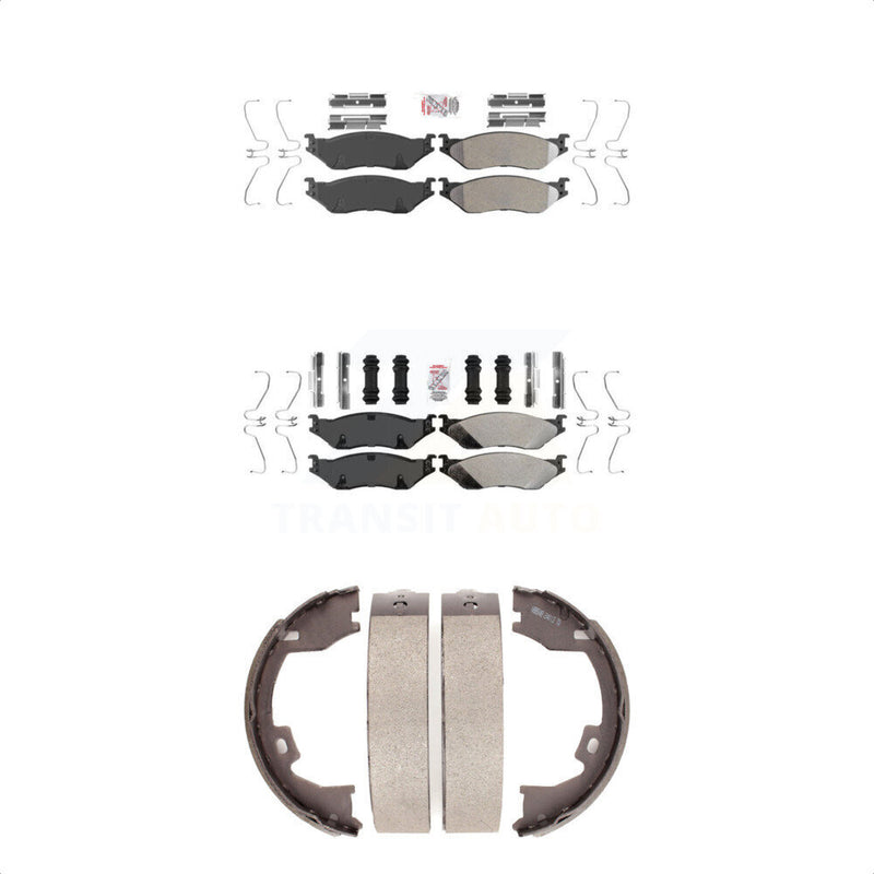 Transit Auto KNN-100810 Disc Brake Pad for 2005-2018 IC Corporation AE School Bus, IC Corporation AC Commercial Bus and More - Front and Rear