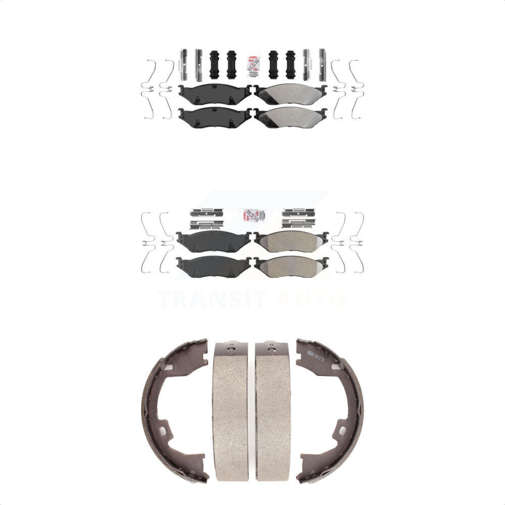 Transit Auto KNN-100811 Disc Brake Pad for 2005-2018 IC Corporation AE School Bus, IC Corporation AC Commercial Bus and More - Front and Rear