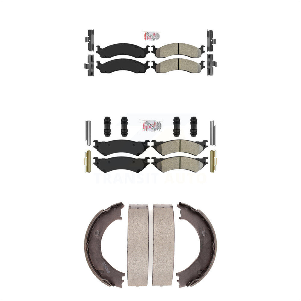Transit Auto KNN-100861 Disc Brake Pad for 1999-2005 Ford E-250, Ford E-350 Super Duty and More - Front and Rear