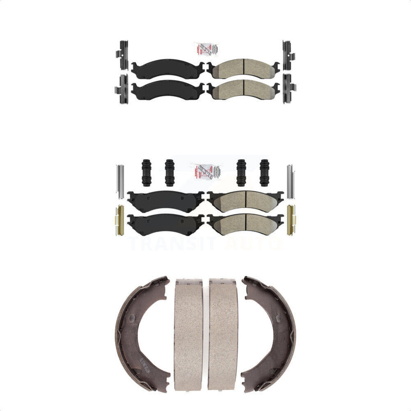 Transit Auto KNN-100861 Disc Brake Pad for 1999-2005 Ford E-250, Ford E-350 Super Duty and More - Front and Rear